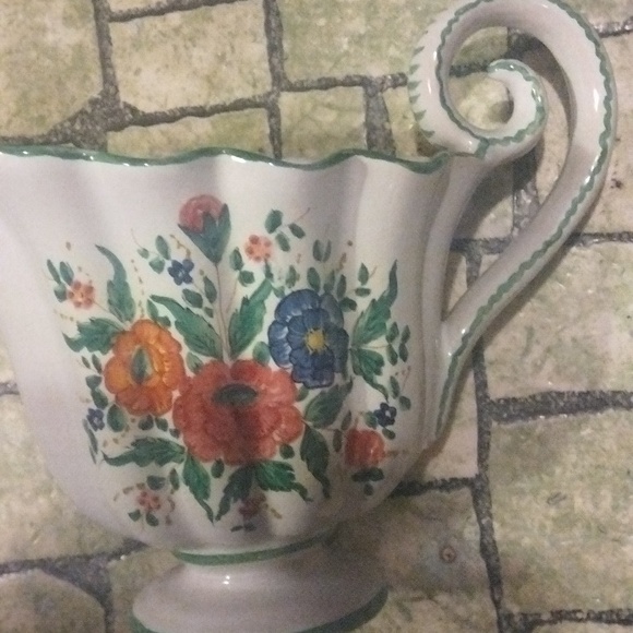Vintage pottery pitcher - Picture 5 of 8
